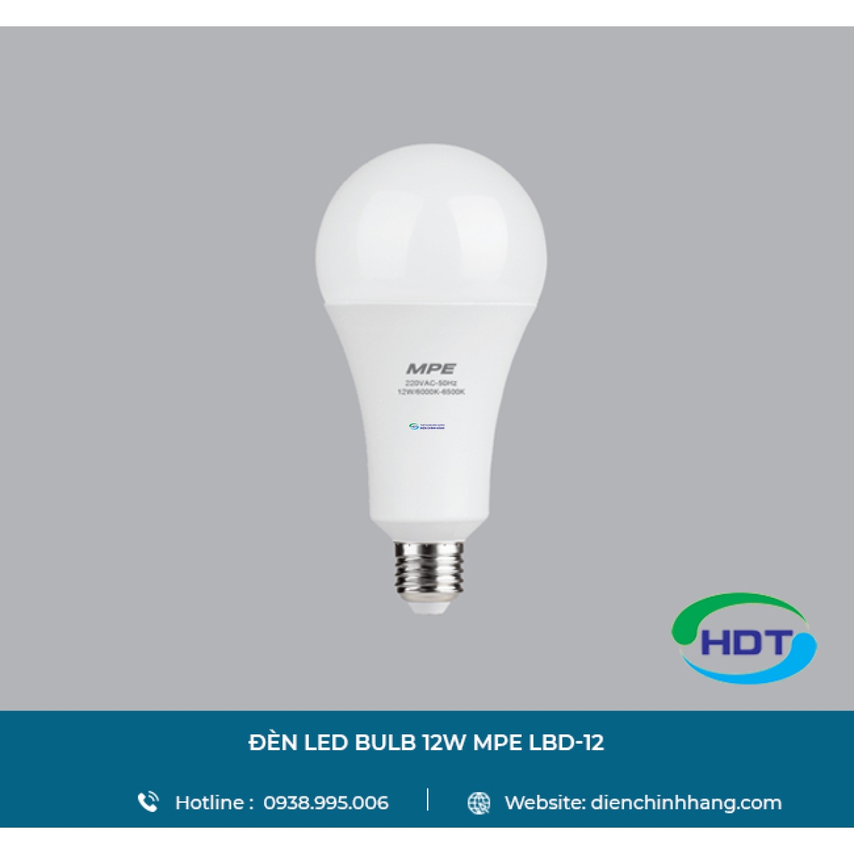  BÓNG ĐÈN LED BULB MPE 12W LBD3-12