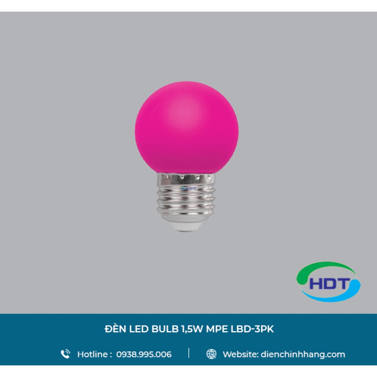 ĐÈN LED BULB MPE 1.5W LBD-3PK