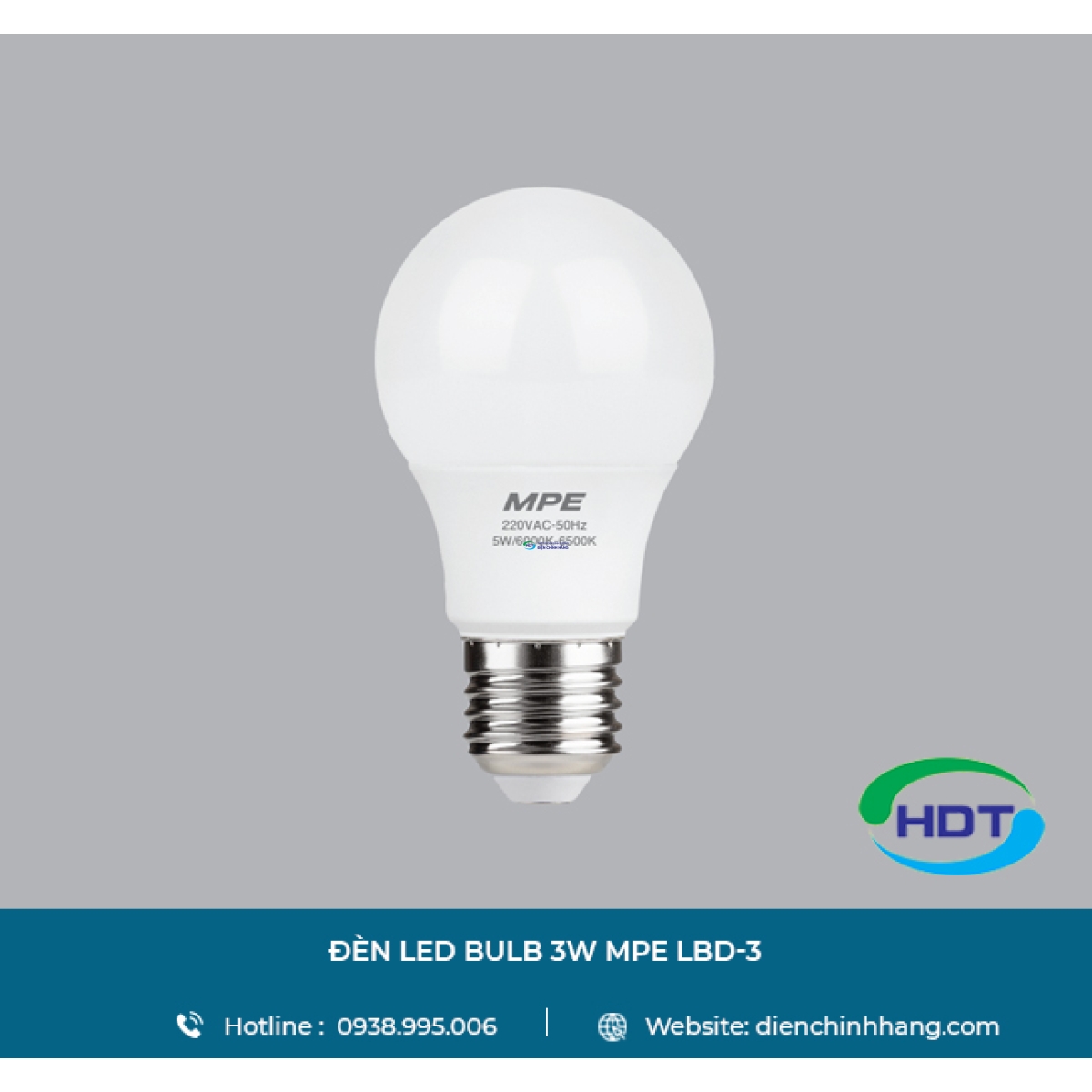 BÓNG ĐÈN LED BULB MPE 3W LBD-3