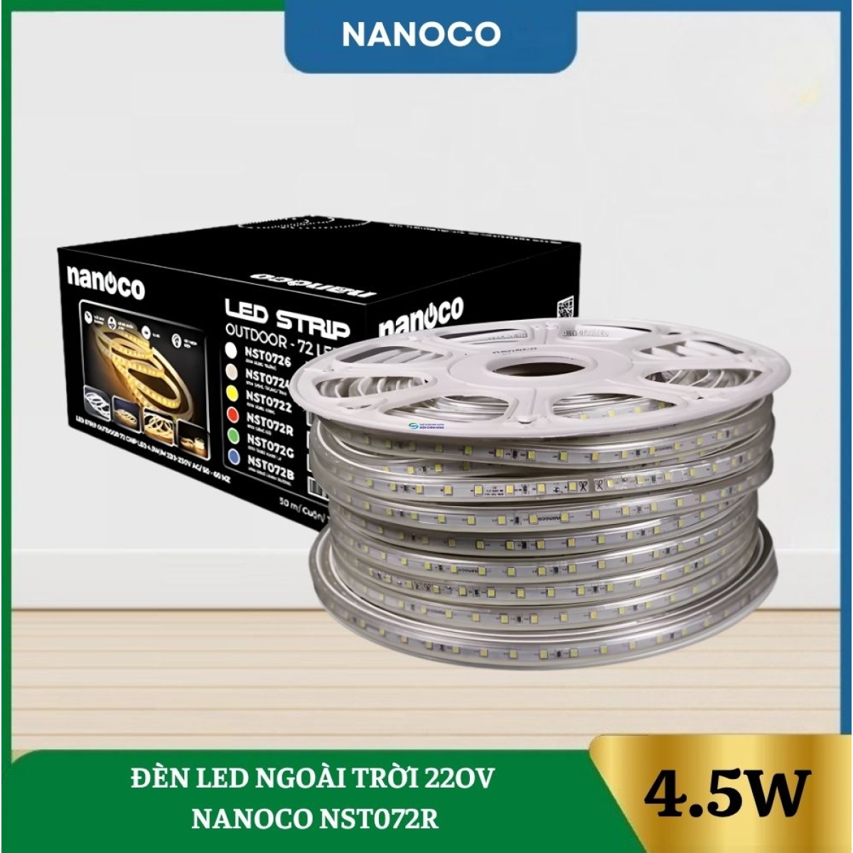Đèn Led Dây Ngoài Trời 220V Nanoco NST072R