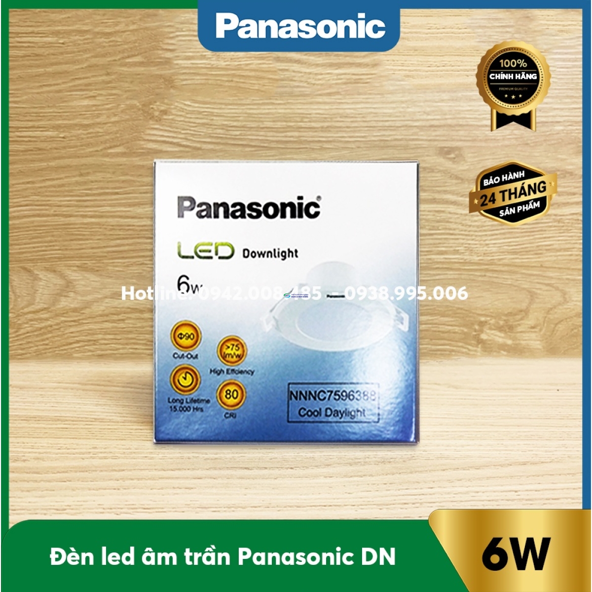 Đèn Led Downlight DN 6W Panasonic NNNC7596388/NNNC7586388