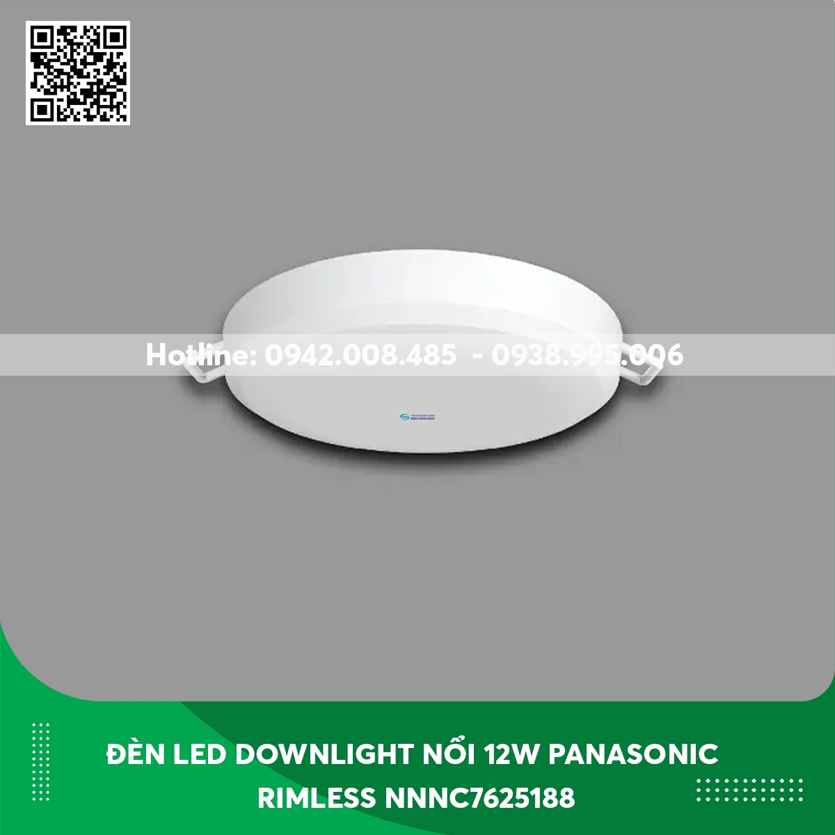 Đèn LED Downlight nổi không viền loại tròn 12w Panasonic Rimless NNNC7625188 ánh sáng trung tính