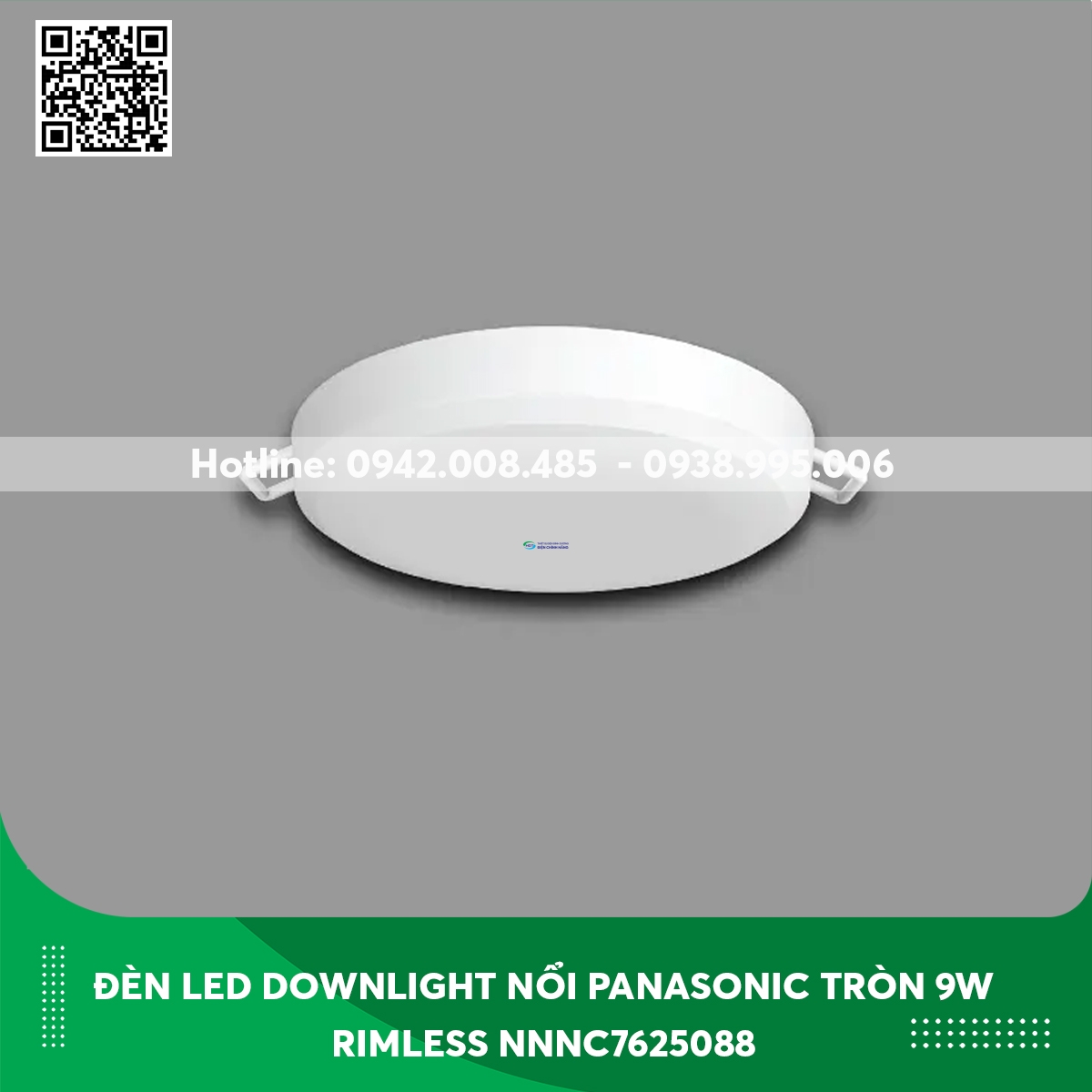 Đèn LED Downlight nổi không viền loại tròn 9w Panasonic Rimless NNNC7625088 ánh sáng trung tính