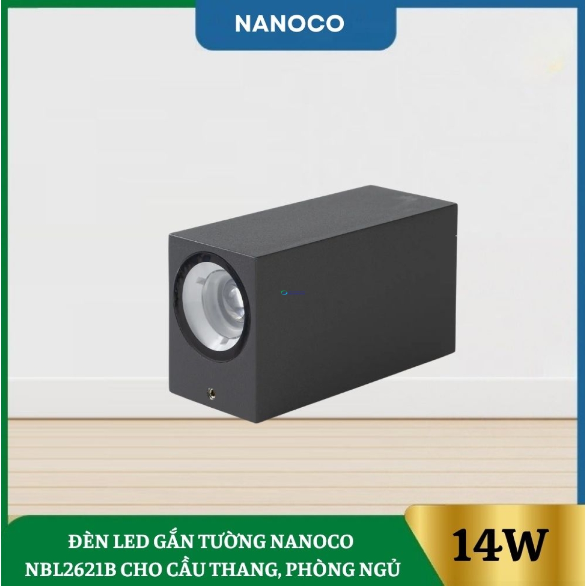 Đèn Led Gắn Tường Nanoco NBL2621B Cho Cầu Thang, Phòng Ngủ