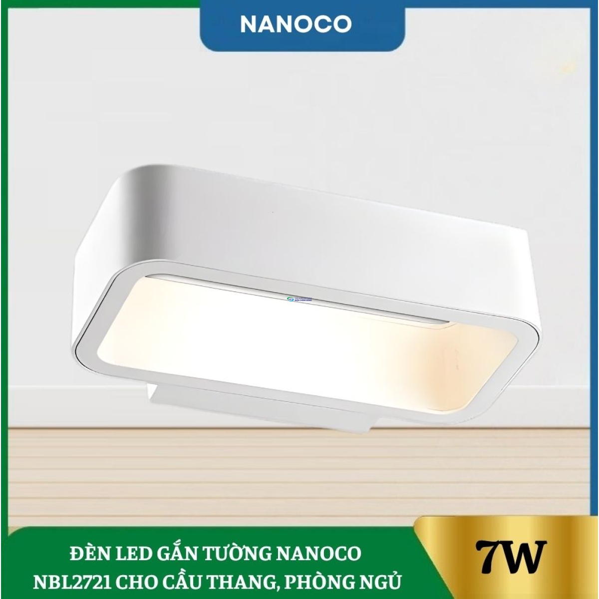 Đèn Led Gắn Tường Nanoco NBL2721 Cho Cầu Thang, Phòng Ngủ