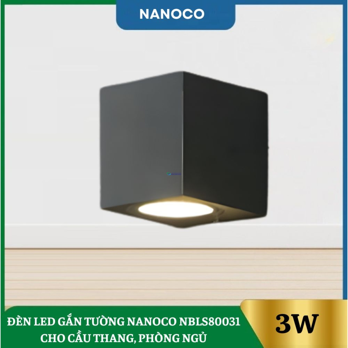 Đèn Led Gắn Tường Nanoco NBLS80031 Cho Cầu Thang, Phòng Ngủ