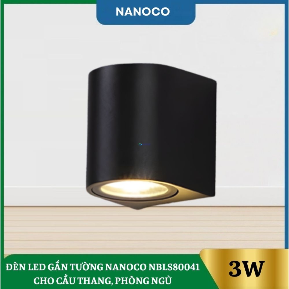 Đèn Led Gắn Tường Nanoco NBLS80041 Cho Cầu Thang, Phòng Ngủ