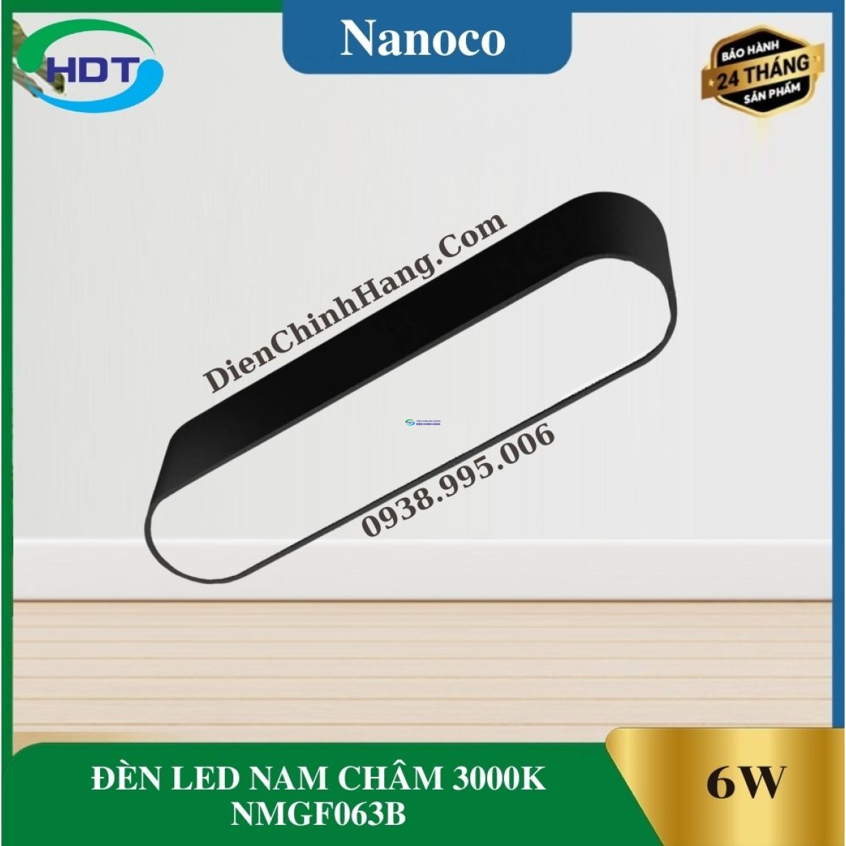 ĐÈN LED NAM CHÂM 3000K NANOCO NMGF063B
