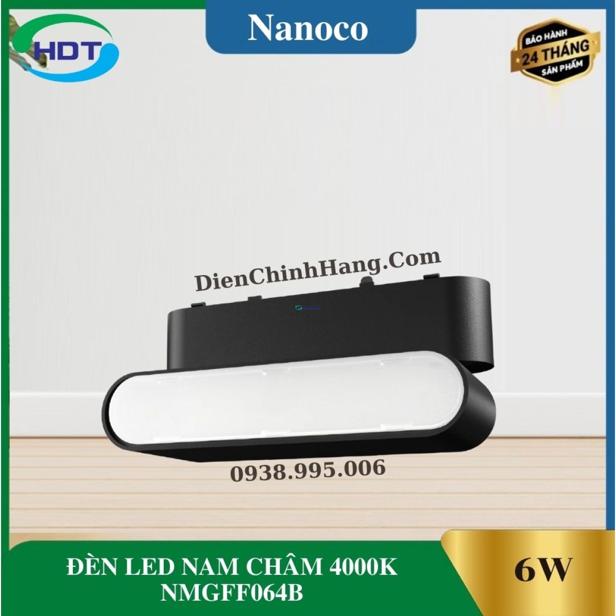 ĐÈN LED NAM CHÂM 4000K NANOCO NMGFF064B