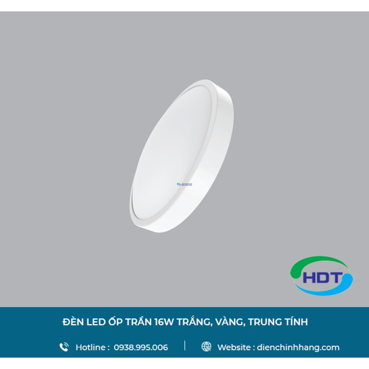 ĐÈN LED ỐP TRẦN MPE 16W TRẮNG, VÀNG, TRUNG TÍNH