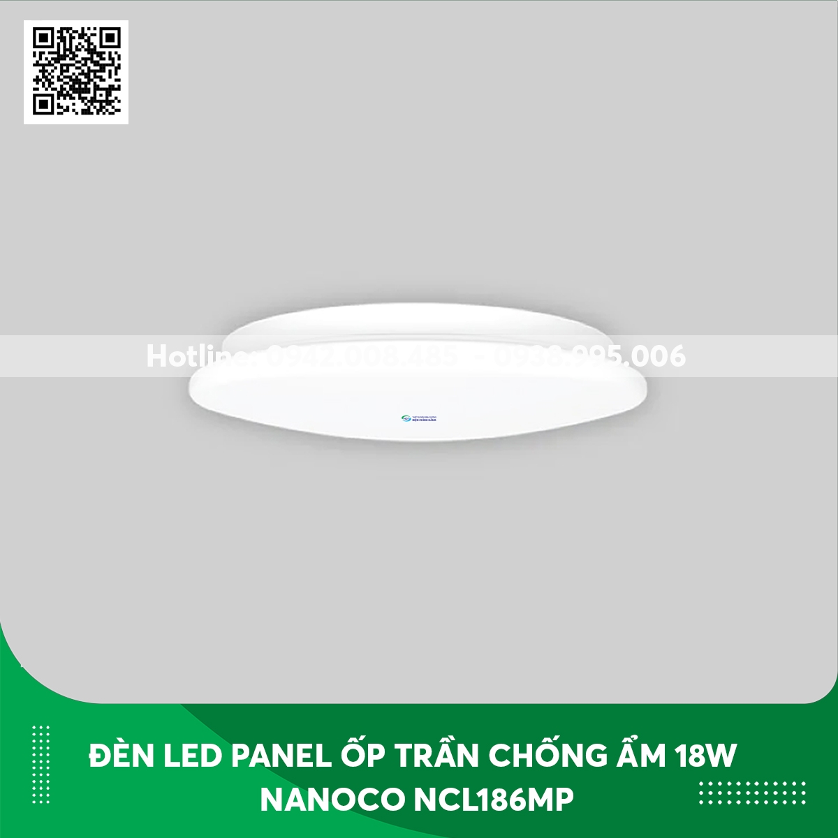 Đèn Led ốp trần chống ẩm Nanoco 18W NCL183MP/ NCL184MP/ NCL186MP