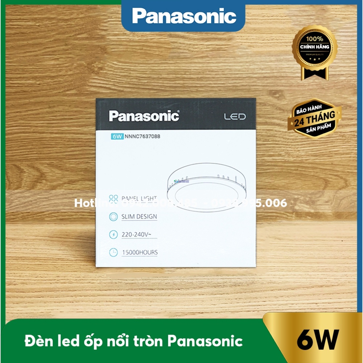 Đèn LED ốp trần nổi Panasonic loại tròn 6W NNNC7632088/ NNNC7633088/ NNNC7637088