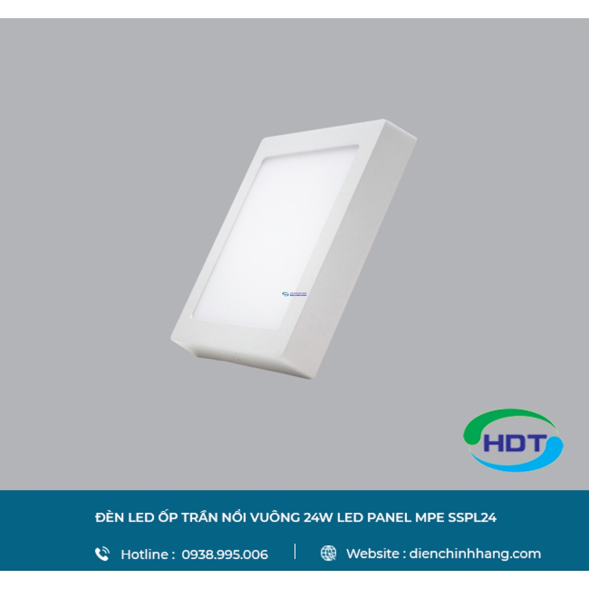 ĐÈN LED ỐP TRẦN NỔI VUÔNG MPE 24W LED PANEL MPE SSPL24