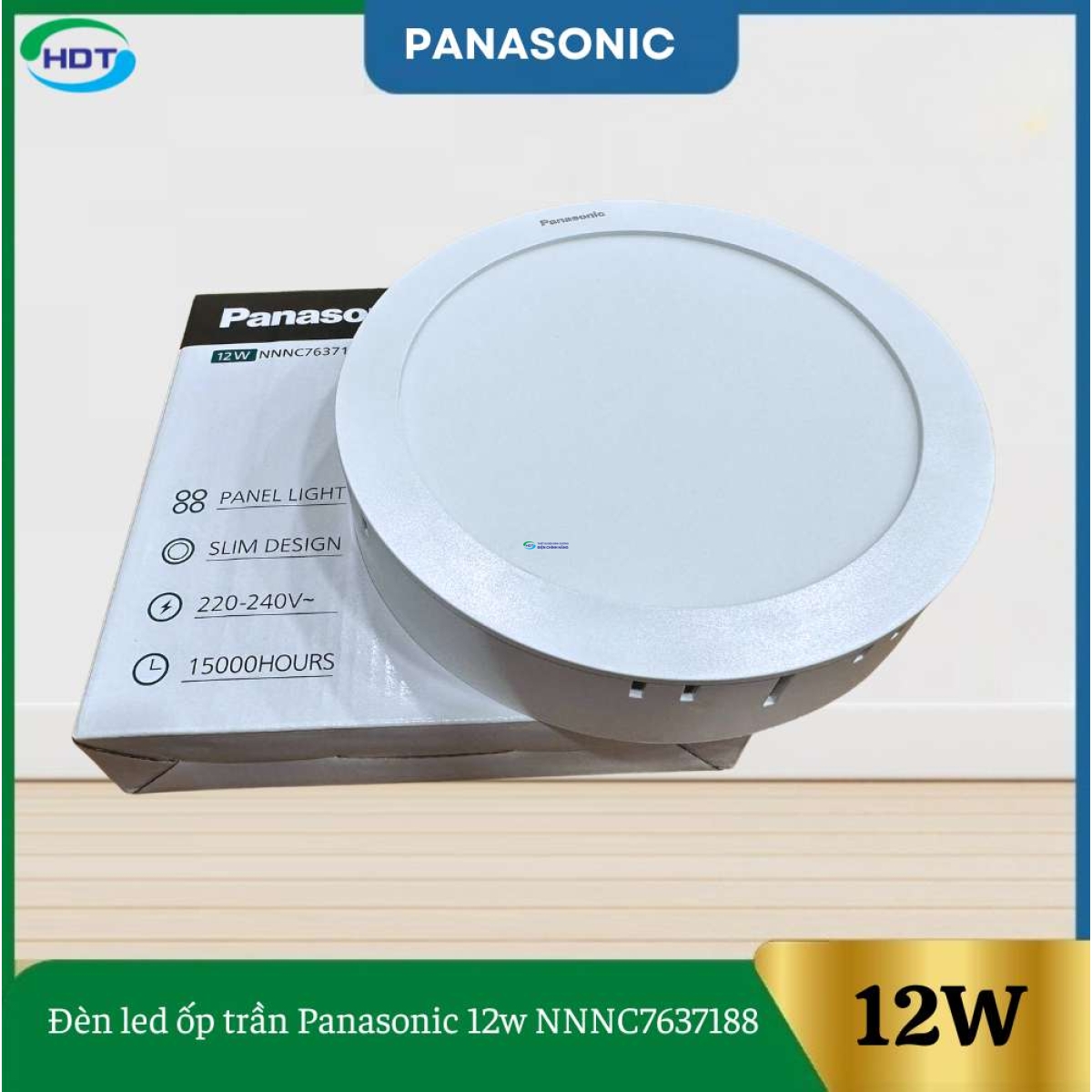 Đèn Led Ốp Trần Panasonic 12W Phi 170mm NNNC7637188