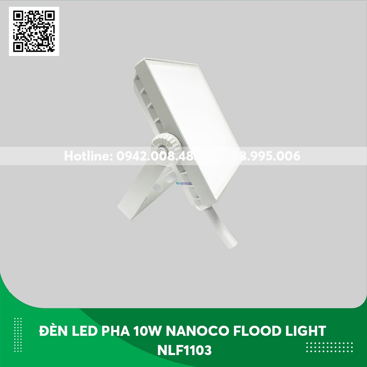 Đèn led pha 10W Nanoco Flood Light NLF1103 IP65 ánh sáng vàng