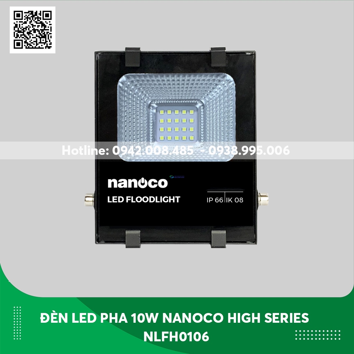 Đèn LED pha 10W Nanoco NLFH0103/ NLFH0106 IP65 ánh sáng Vàng/ Trắng