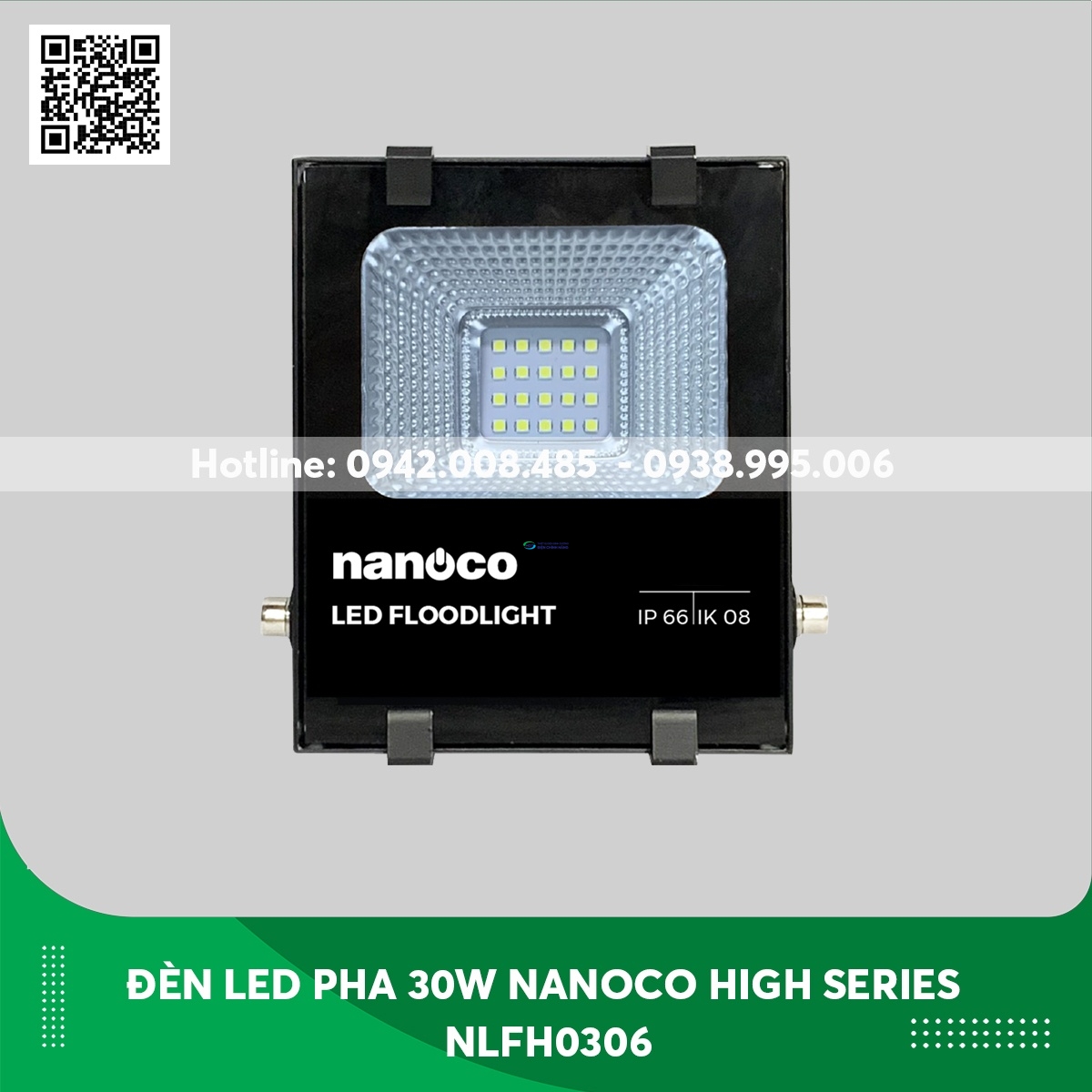 Đèn led pha 30W Nanoco NLFH0303/ NLFH0306 IP65 ánh sáng Vàng/ Trắng