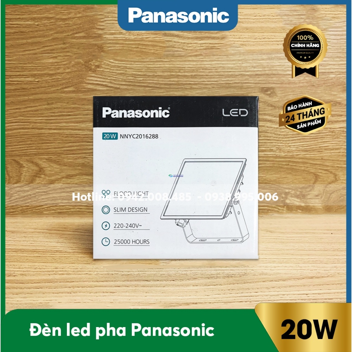 Đèn Led Pha Panasonic 20w Flood Light NNYC2016288 IP65 ánh sáng trắng