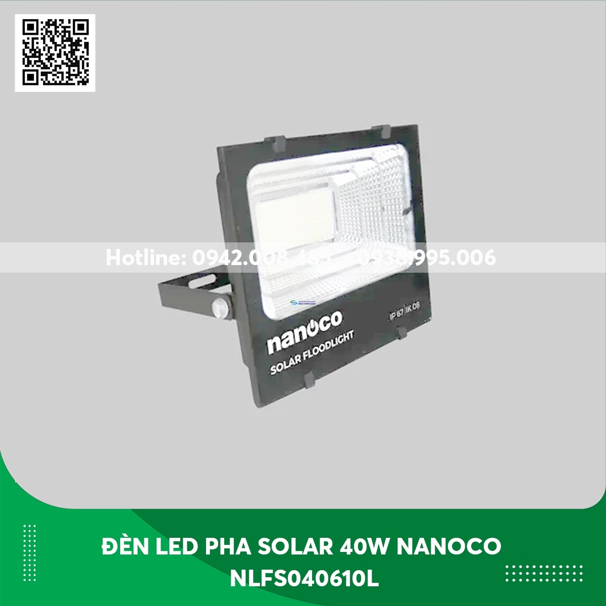 Đèn năng lượng mặt trời 40W Nanoco NLFS040610L IP67