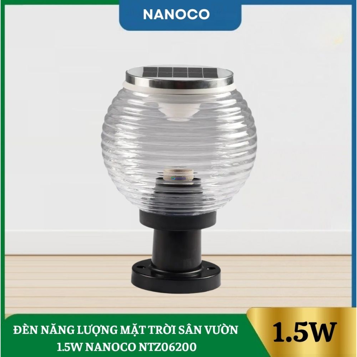 Đèn Năng Lượng Mặt Trời Sân Vườn Nanoco NTZ06200