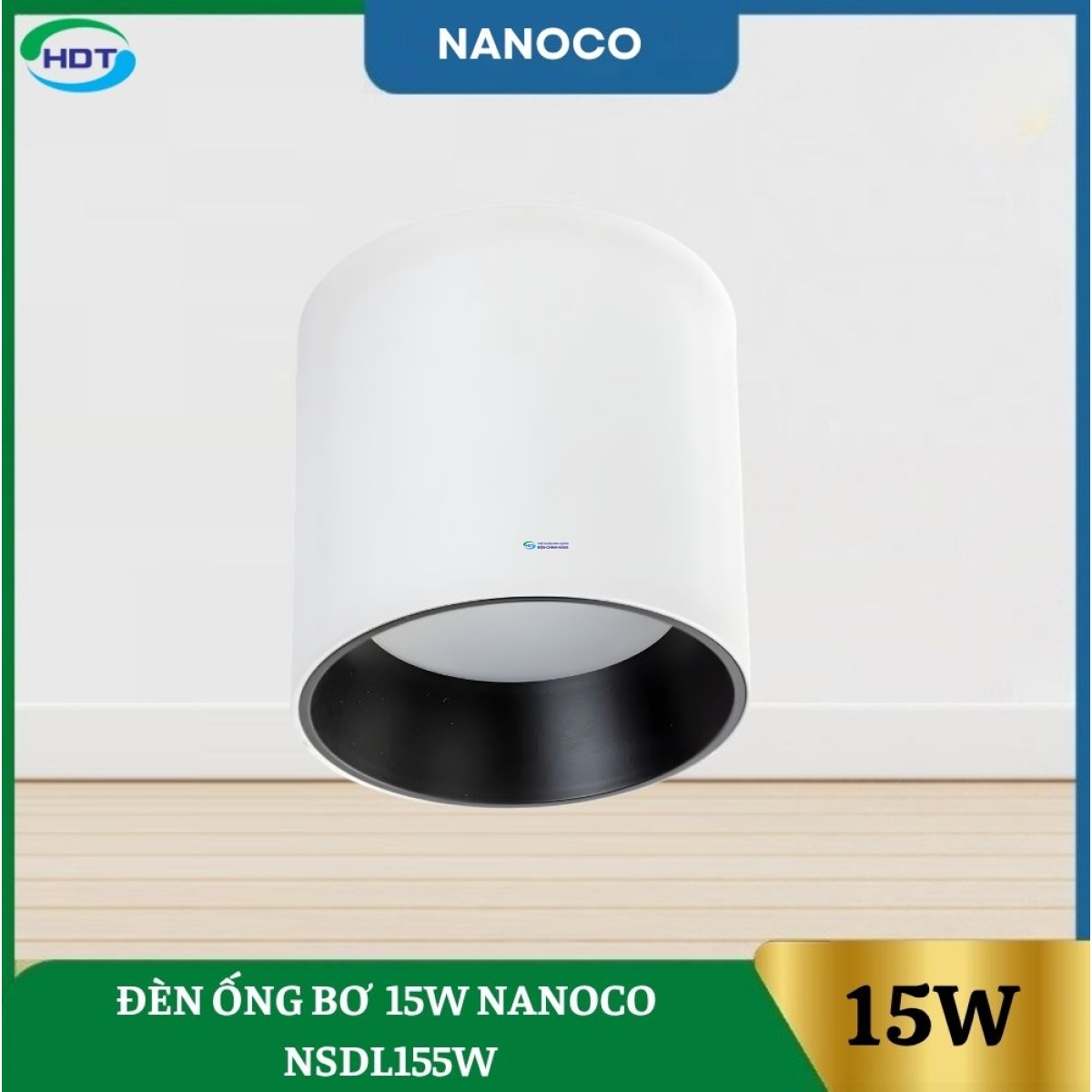 Đèn Ống Bơ 15W Nanoco Trắng NSDL155W