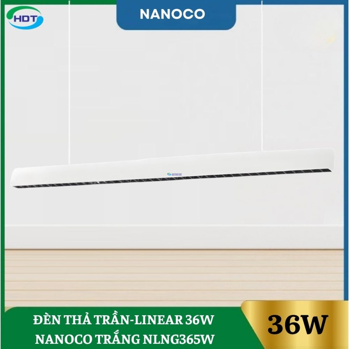 Đèn Thả Trần-LINEAR 36W Nanoco Trắng NLNG365W