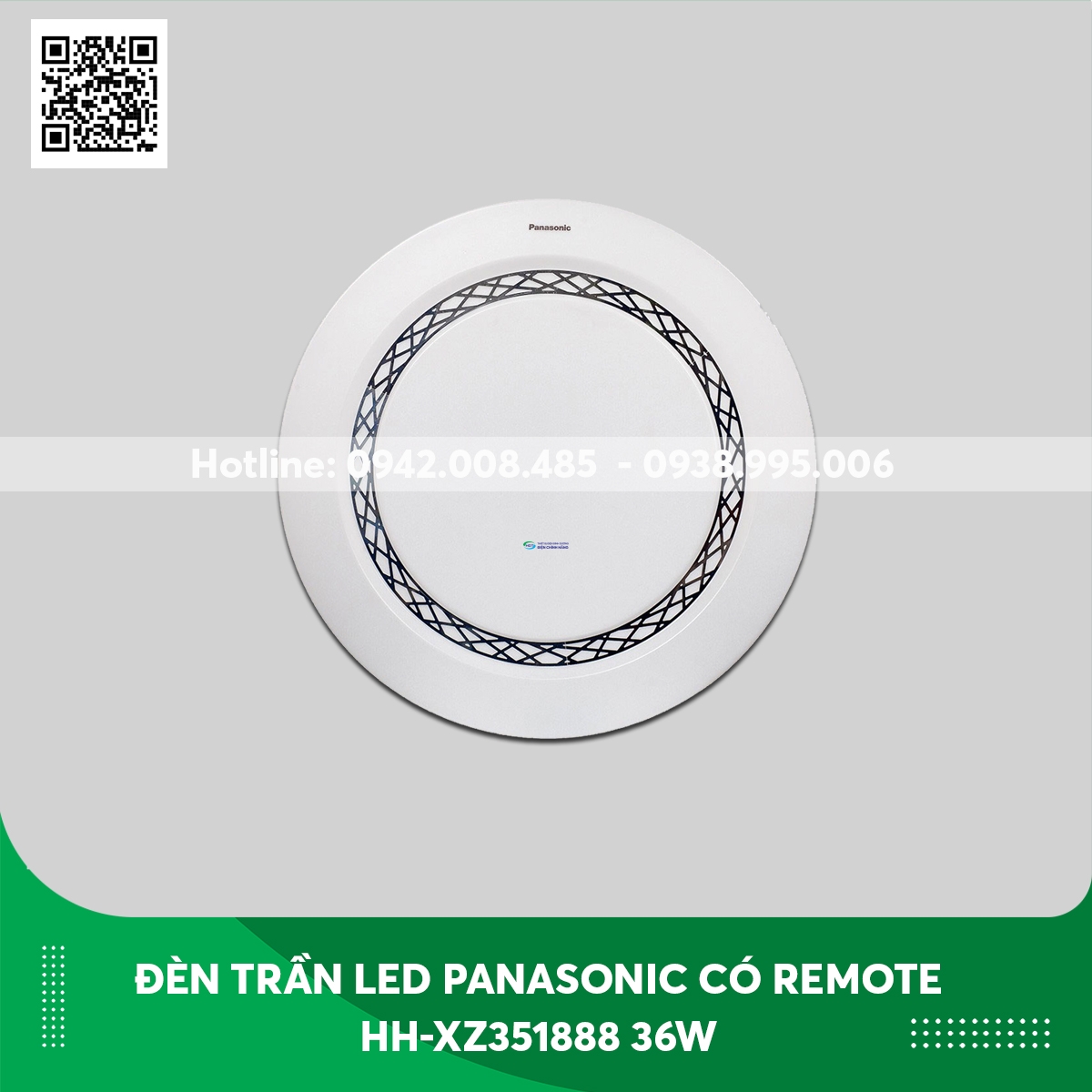 Đèn trần led dành cho dành cho phòng ngủ Panasonic có remote HH-XZ351888 36W ánh sáng đổi màu