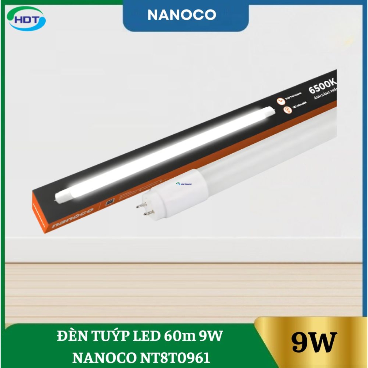 Đèn Tuýp Led 60cm 9W Nanoco NT8T0961 / NT8T0931