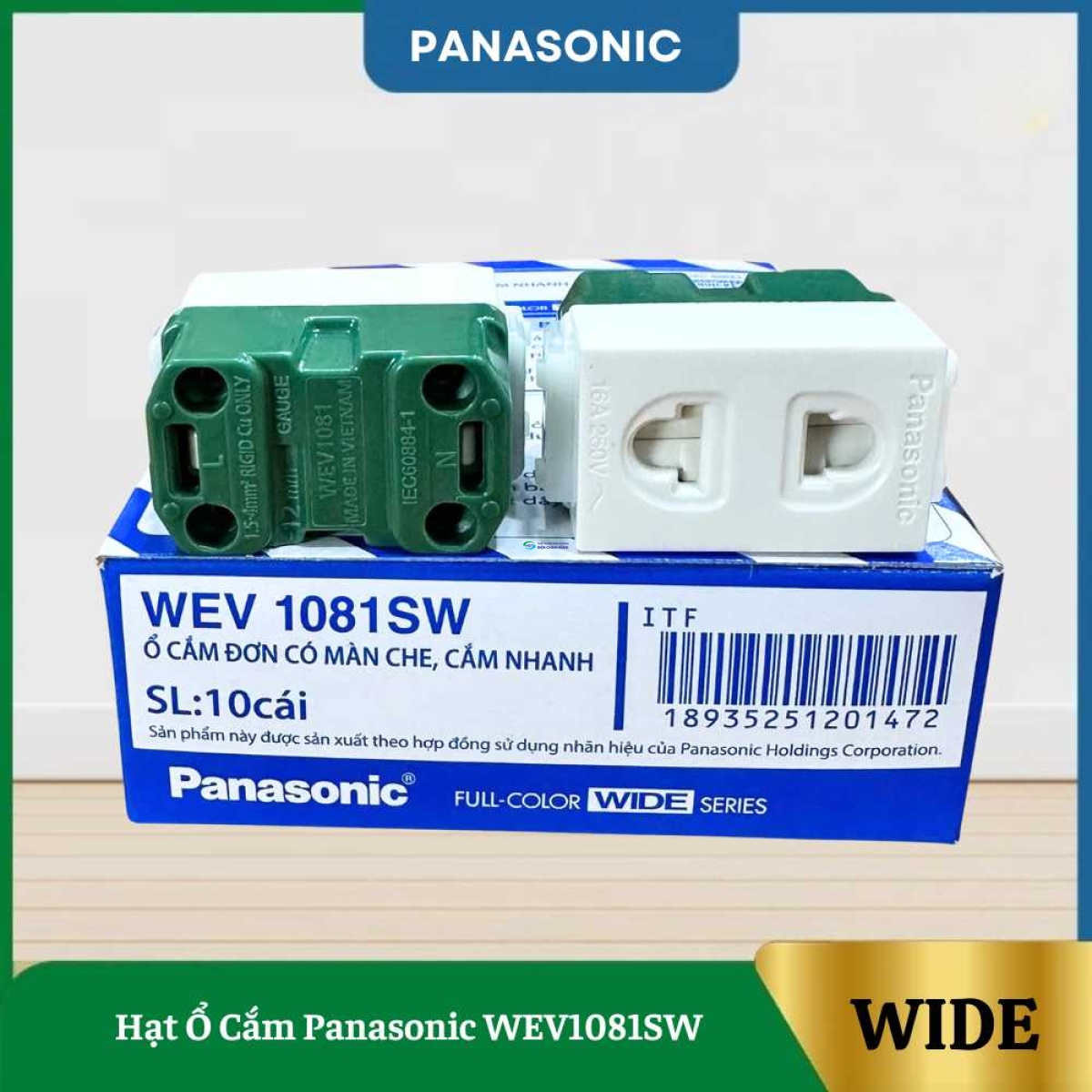 Hạt Ổ Cắm Panasonic WEV1081SW