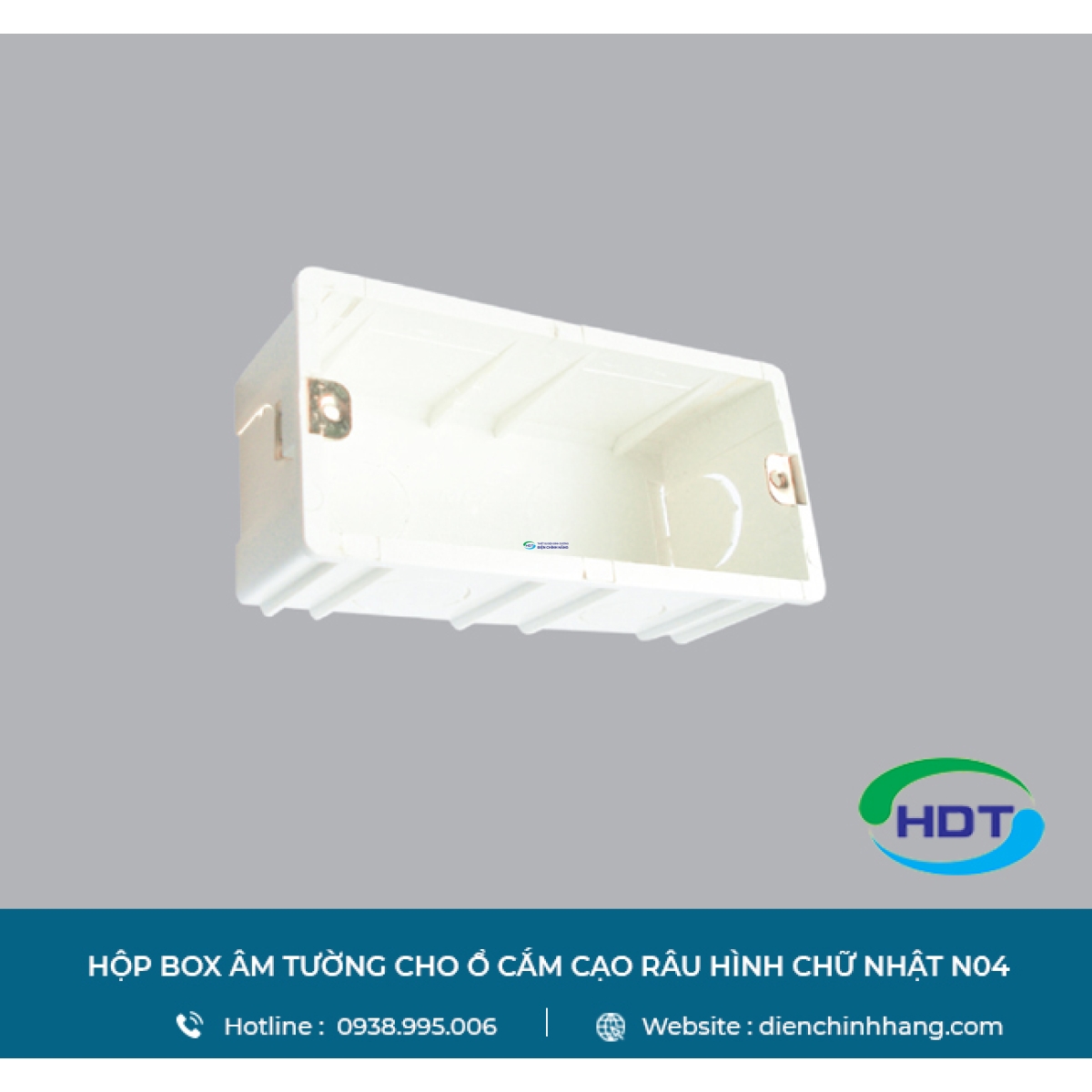 HỘP BOX ÂM TƯỜNG MPE CHO Ổ CẮM CẠO RÂU HÌNH CHỮ NHẬT N04