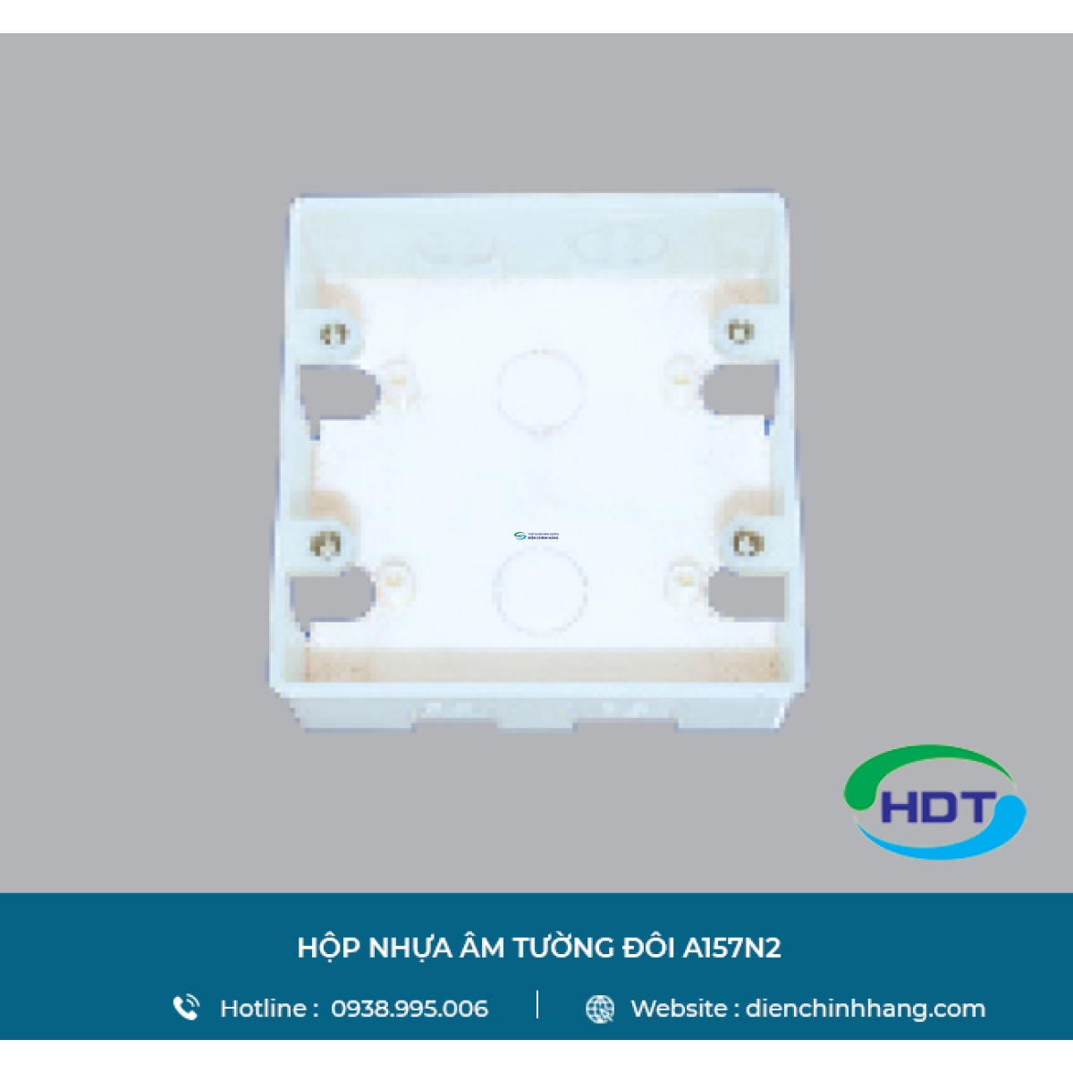 HỘP NHỰA ÂM TƯỜNG ĐÔI MPE A157N2