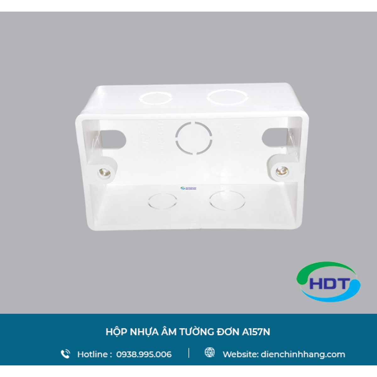Hộp nhựa âm tường đơn A157N