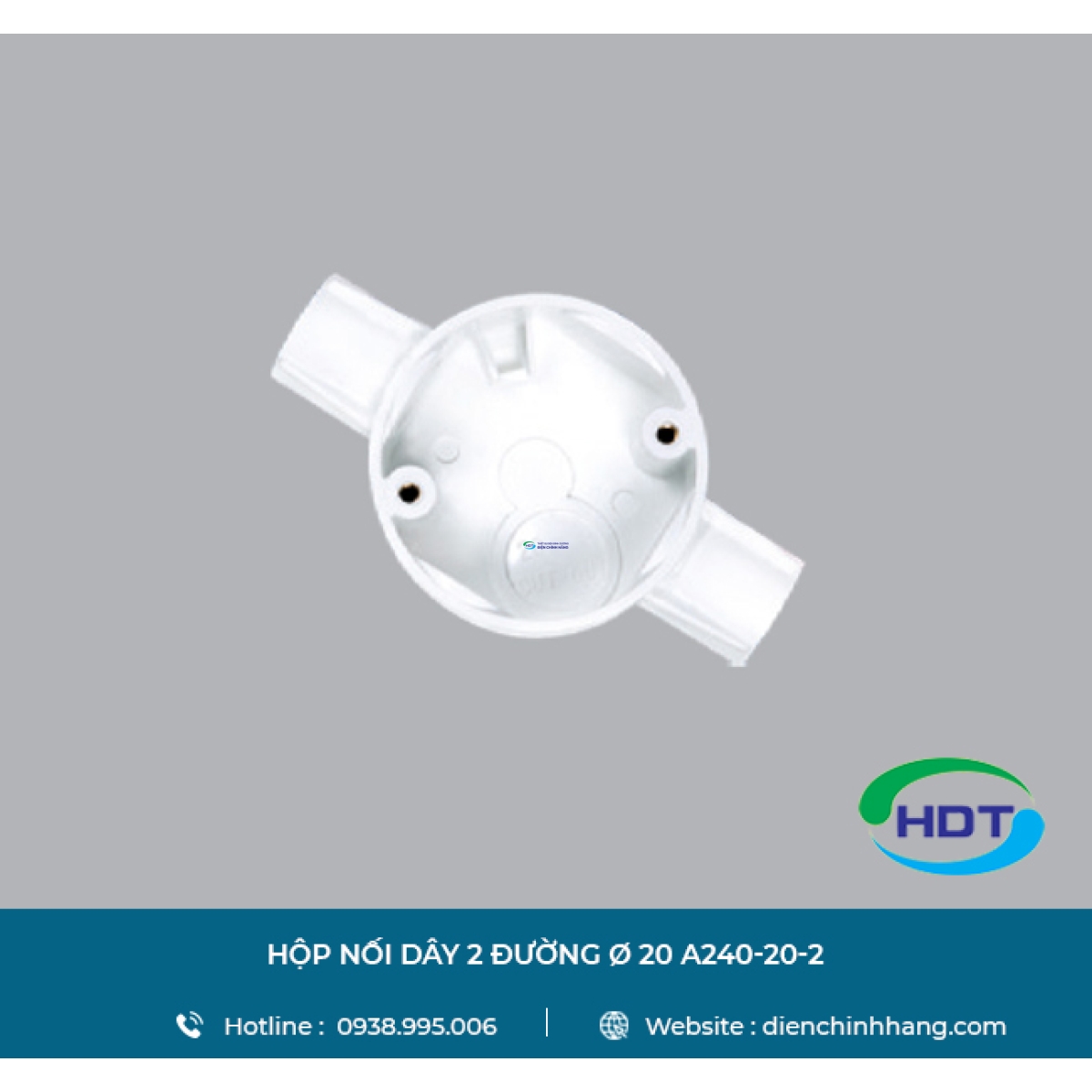 HỘP NỐI DÂY MPE 2 ĐƯỜNG Ø 20 A240-20-2