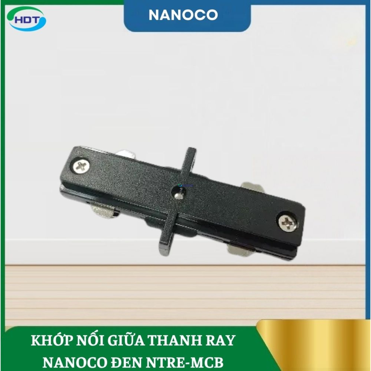 Khớp Nối Giữa Cho Thanh Ray Đèn Rọi Đen NTRE-MCB