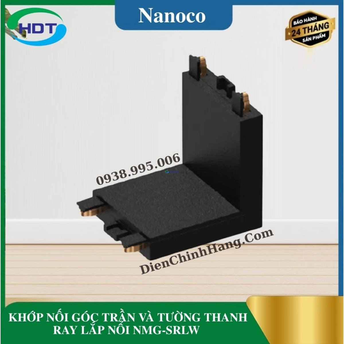 KHỚP NỐI GÓC TRẦN VÀ TƯỜNG THANH RAY LẮP NỔI NMG-SRLW