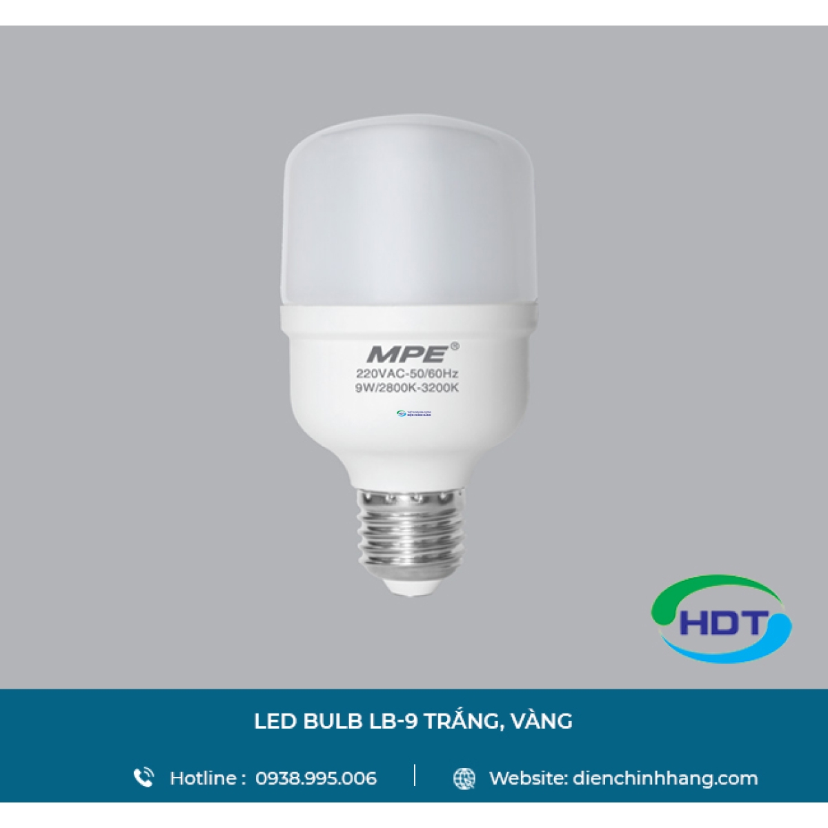 LED BULB MPE LB-9 TRẮNG, VÀNG