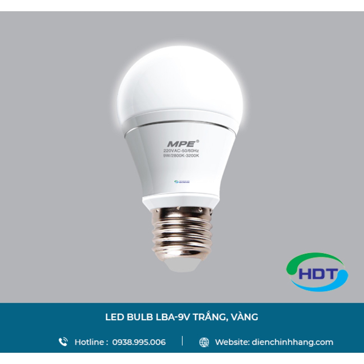 LED BULB MPE LBA-9V TRẮNG, VÀNG