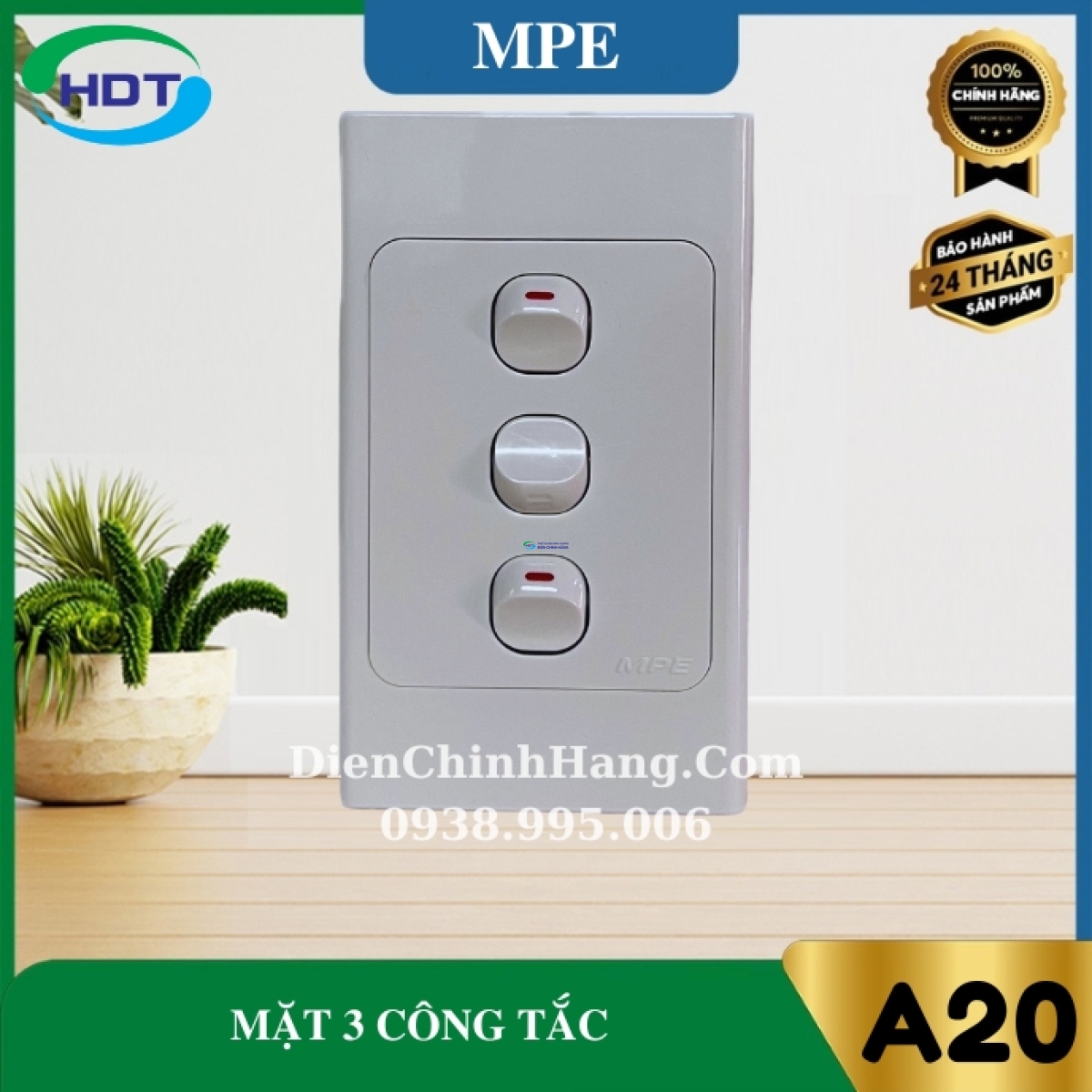 Mặt 3 lỗ MPE A203N