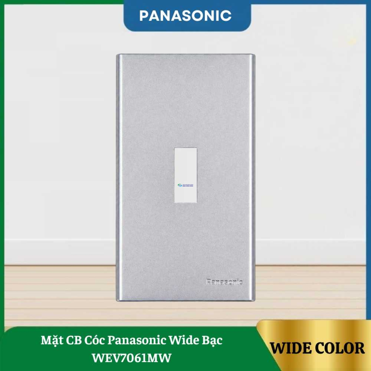 Mặt CB Cóc Panasonic Wide Bạc WEV7061MW