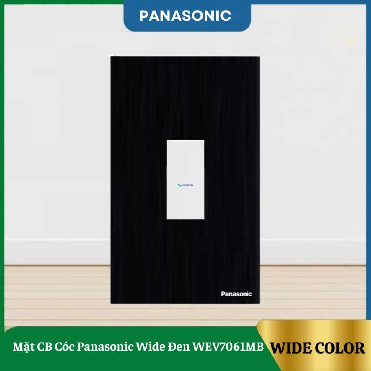 Mặt CB Cóc Panasonic Wide Đen WEV7061MB