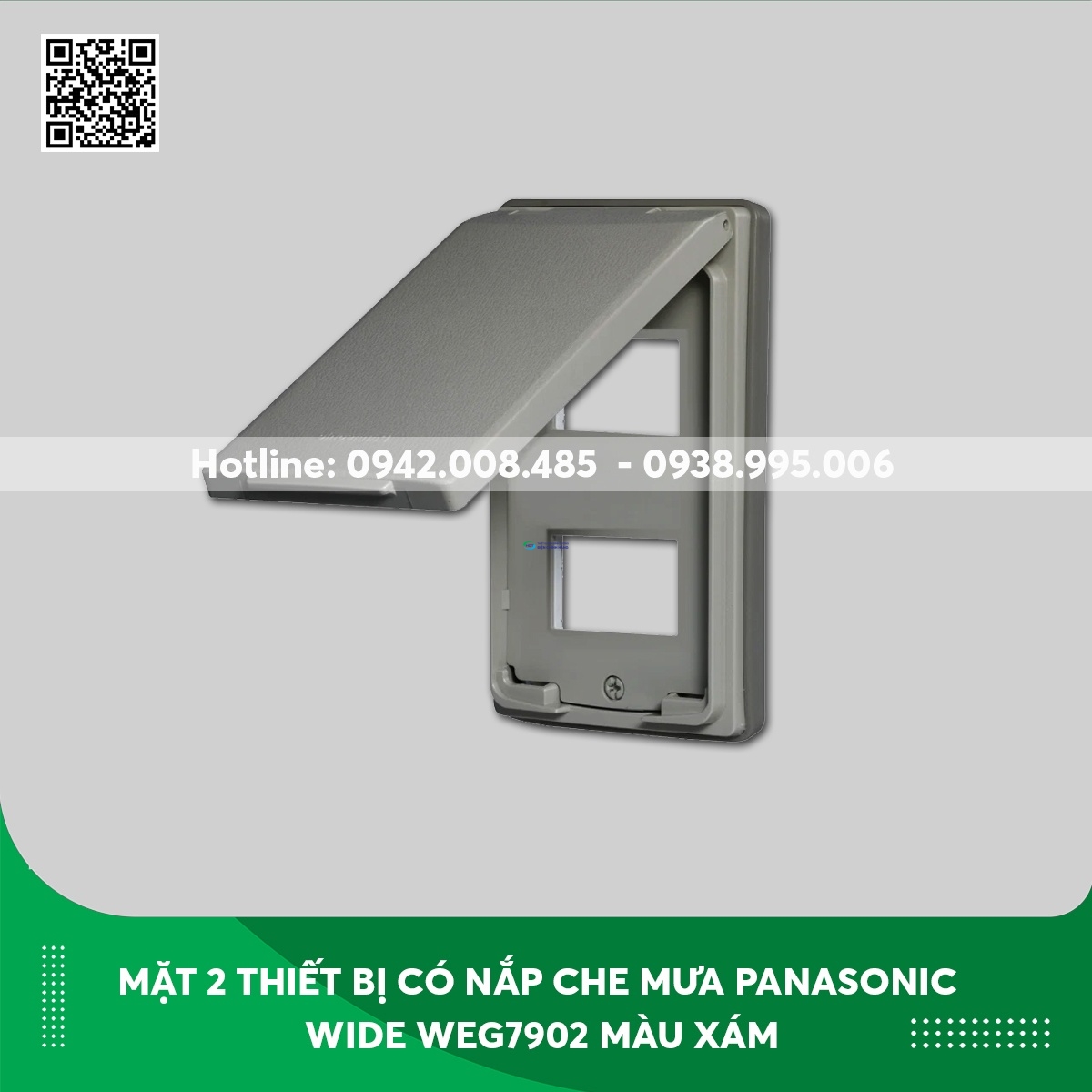Mặt Che Mưa Panasonic 2 Thiết Bị WEG7902 Màu Xám