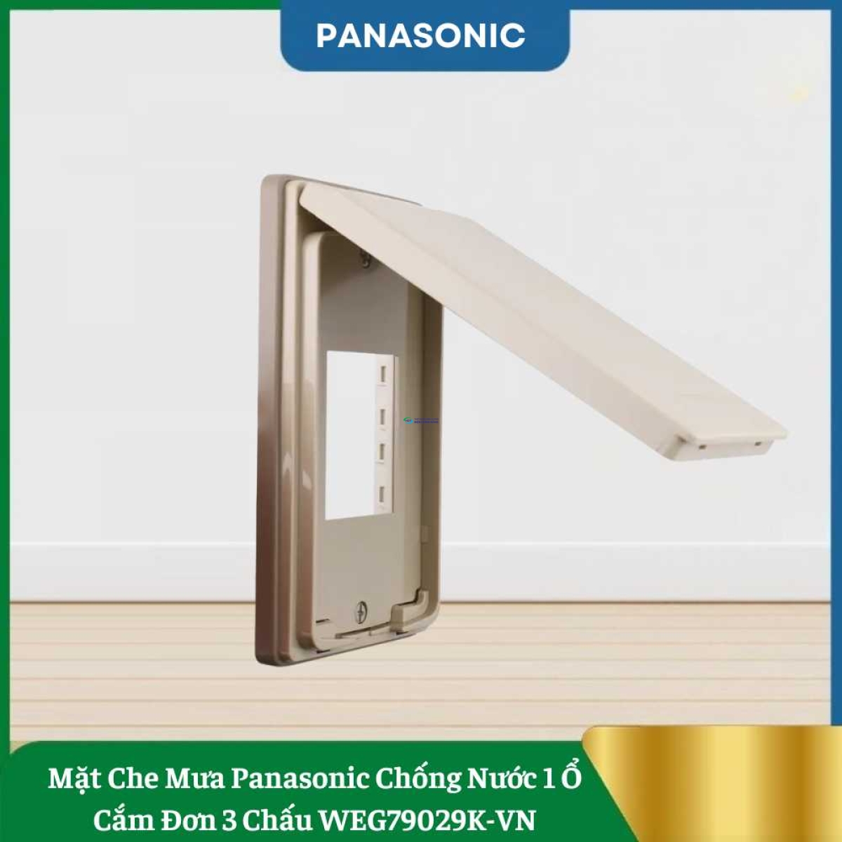 Mặt Che Mưa Panasonic Chống Nước 1 Ổ Cắm Đơn 3 Chấu WEG79029K-VN