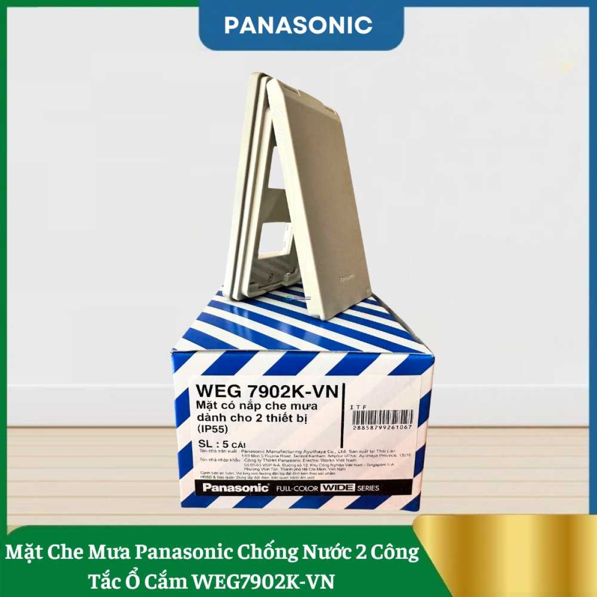 Mặt Che Mưa Panasonic Chống Nước 2 Công Tắc Ổ Cắm WEG7902K-VN