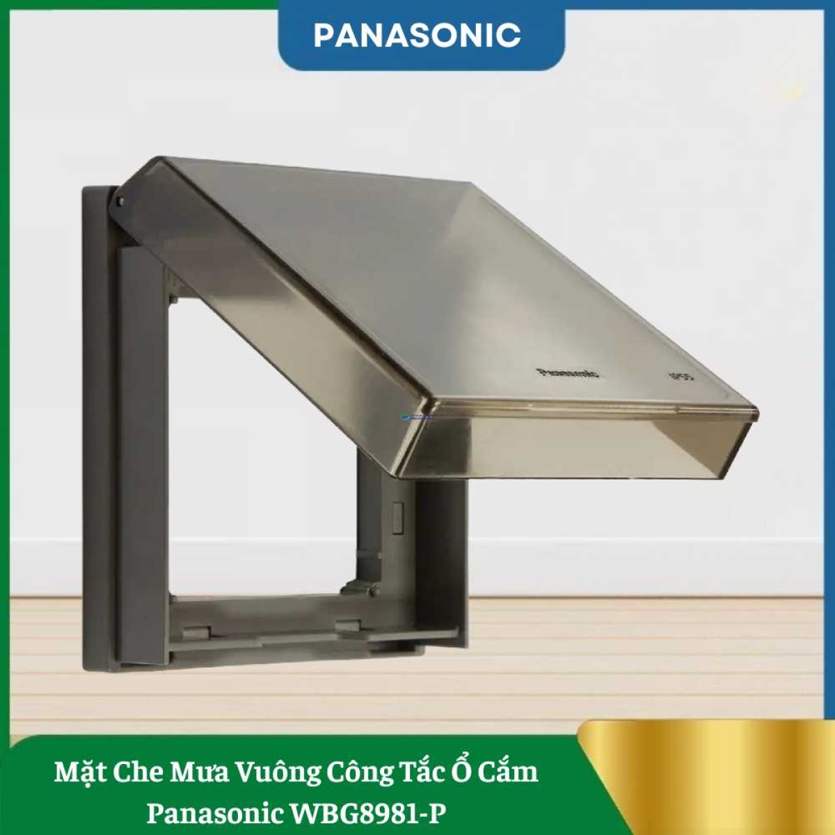 Mặt Che Mưa Vuông Công Tắc Ổ Cắm Panasonic WBG8981-P