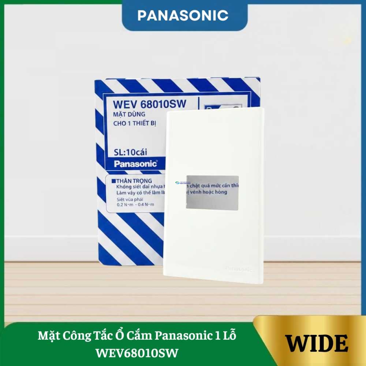 Mặt Công Tắc Ổ Cắm Panasonic 1 Lỗ WEV68010SW