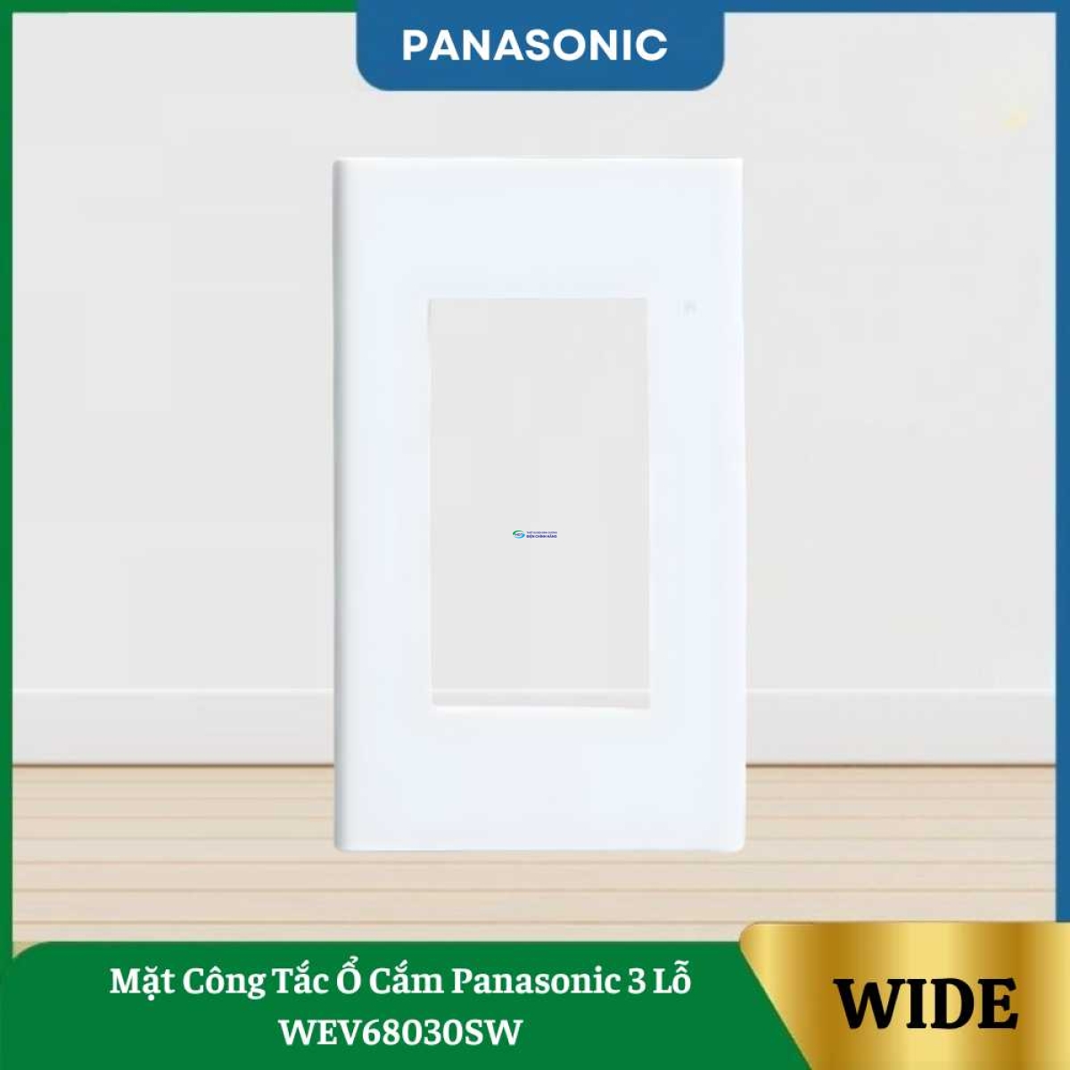 Mặt Công Tắc Ổ Cắm Panasonic 3 Lỗ WEV68030SW