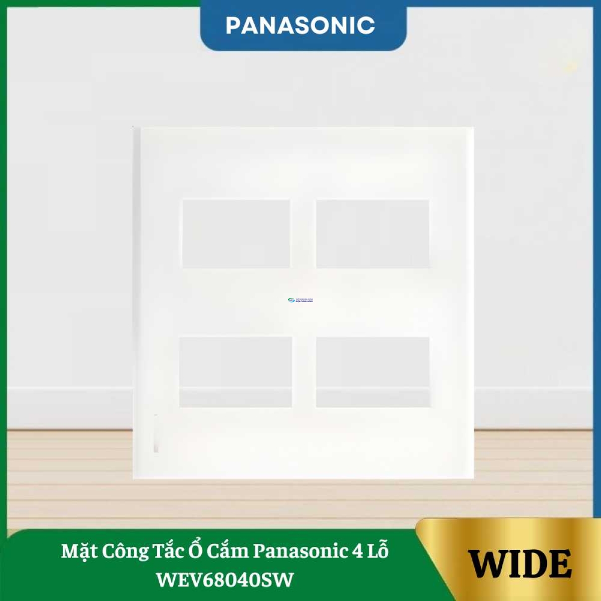 Mặt Công Tắc Ổ Cắm Panasonic 4 Lỗ WEV68040SW