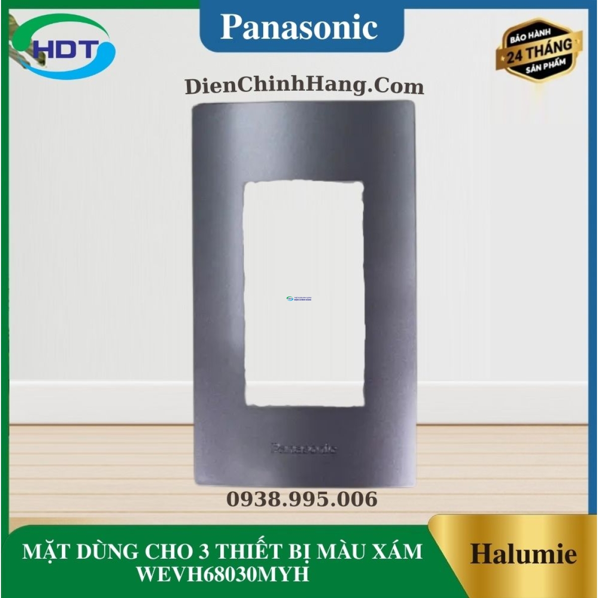 MẶT DÙNG CHO 3 THIẾT BỊ MÀU XÁM WEVH68030MYH
