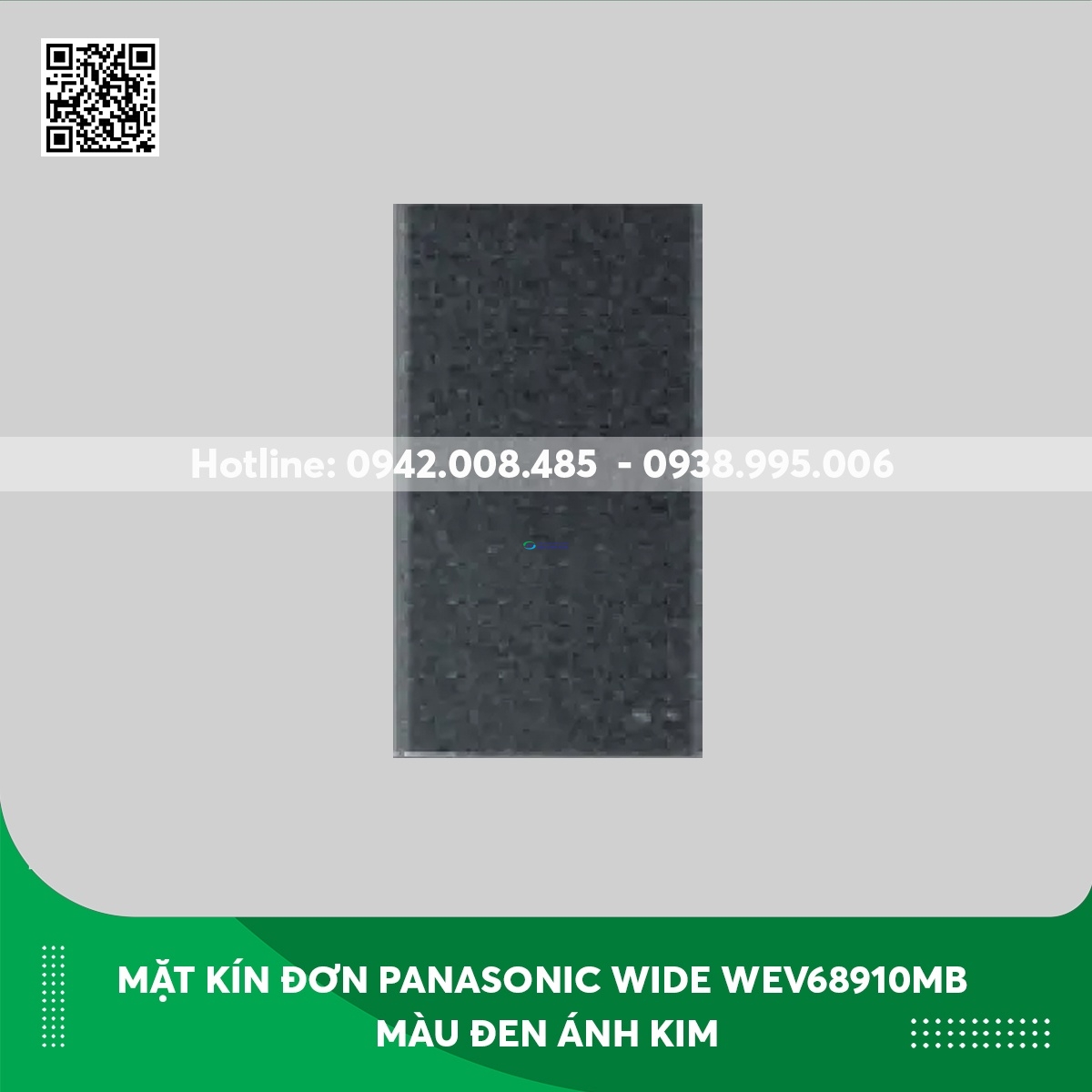 Mặt kín đơn Panasonic dòng Wide WEV68910MB màu đen ánh kim