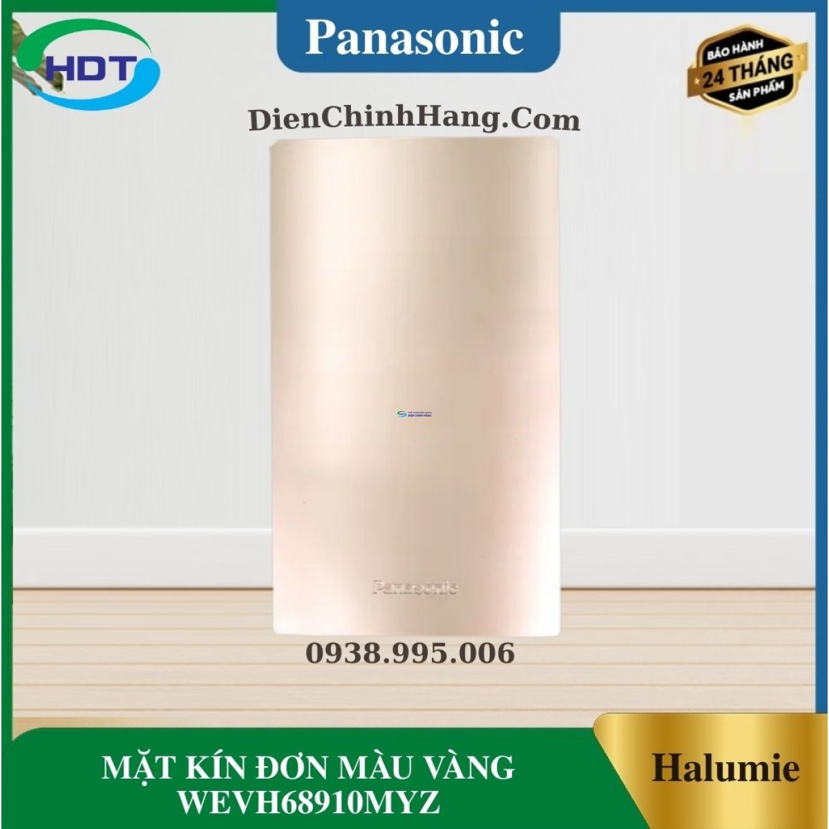 MẶT KÍN ĐƠN MÀU VÀNG WEVH68910MYZ